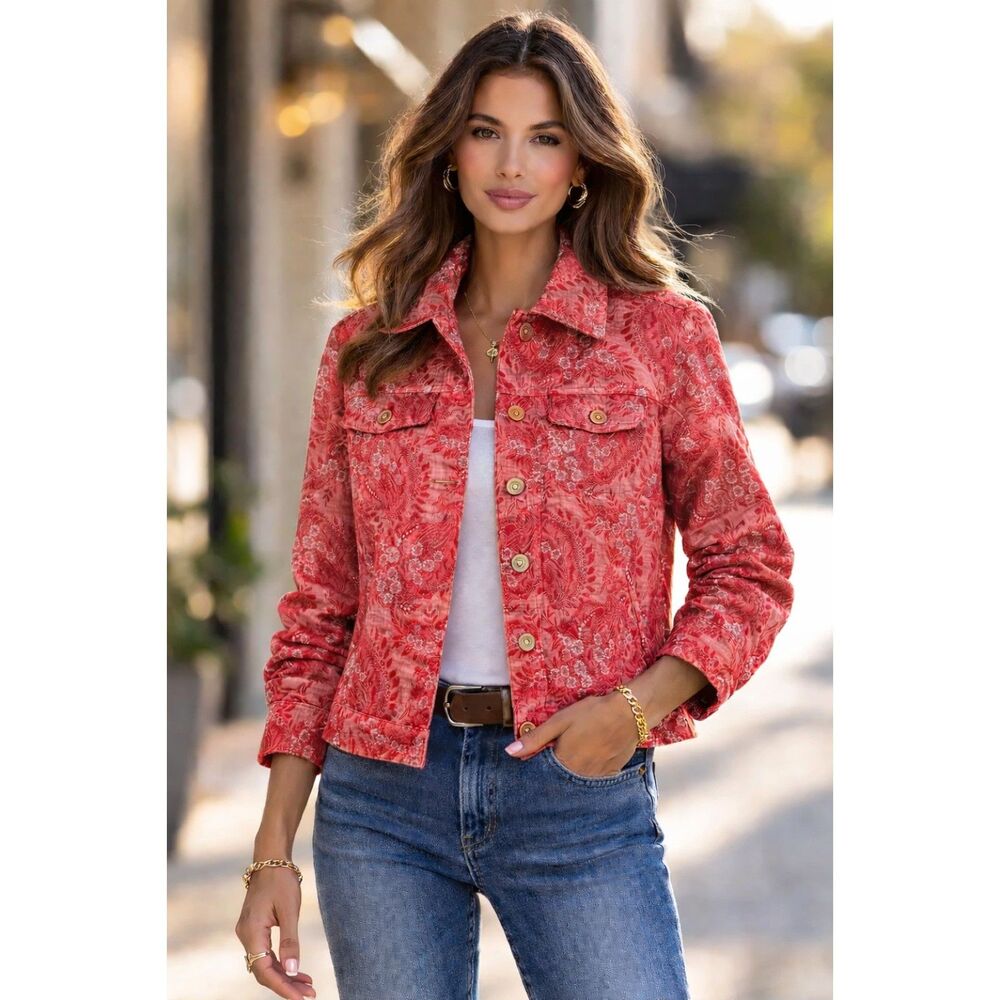 J Bee Vintage Floral Jacket - Size Small